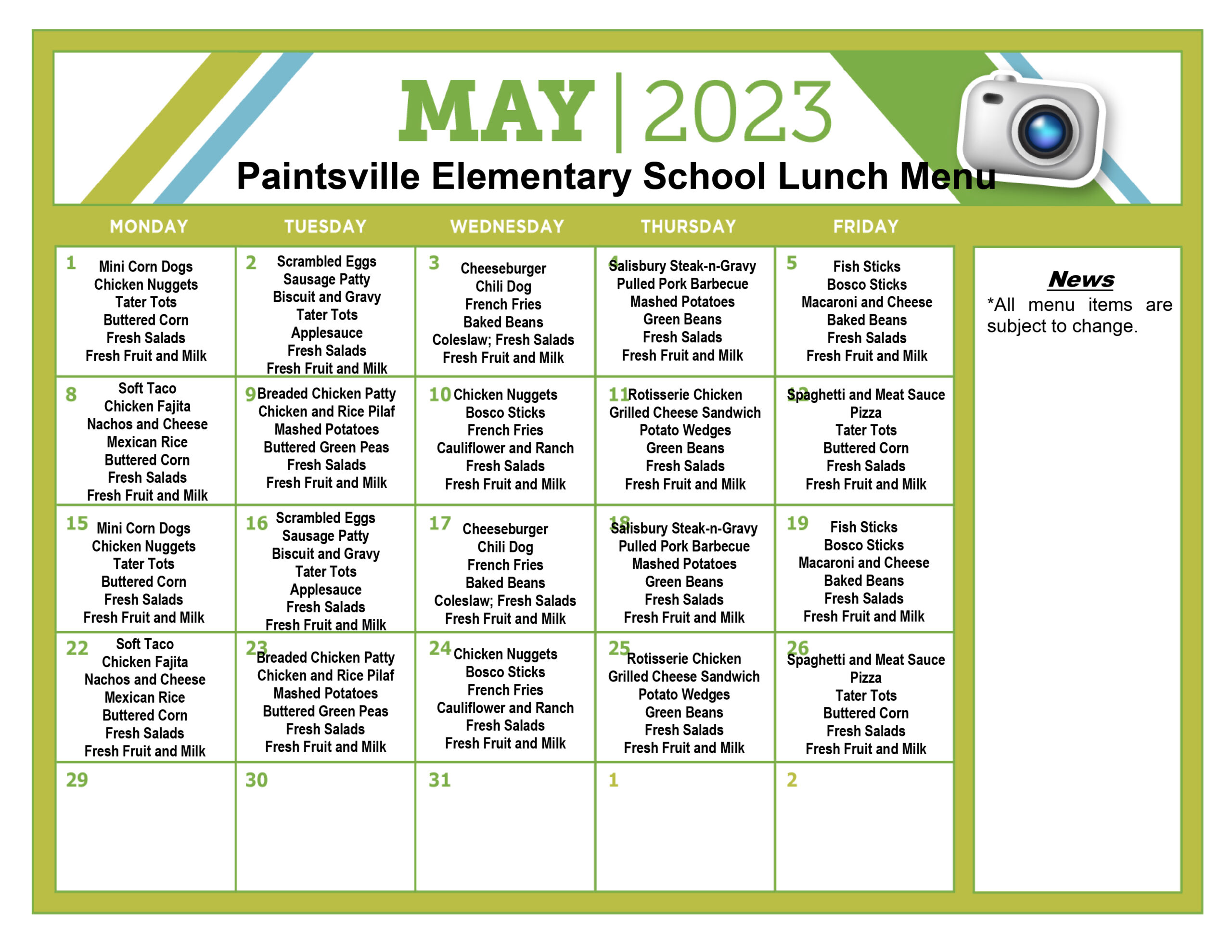 Food Service Paintsville Elementary School